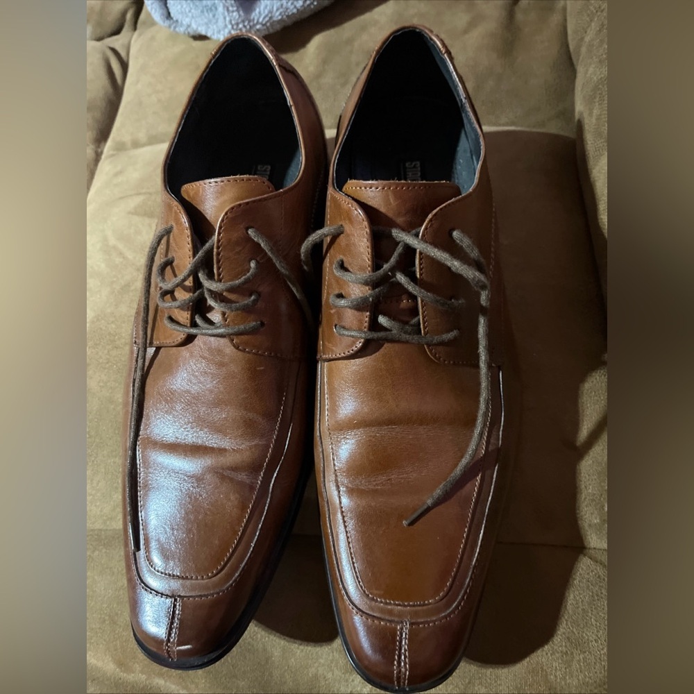 STACY ADAMS Men's Brown Dress Shoes. Size 10M